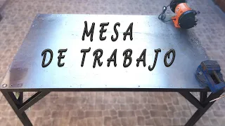 MESA DE TRABAJO, de caño cuadrado fácil de hacer