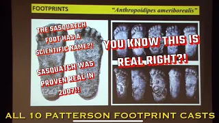 Closeups of Patty’s feet! Dr Meldrum lecture #Sasquatch #bigfoot #sasquatchproof #evidence