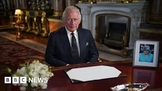 King Charles III makes first address to the UK as sovereign  – BBC News