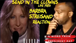 Barbra Streisand | Send in the Clowns | LIVE 1986 | REACTION VIDEO