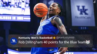 Rob Dillingham GOES OFF For 40 PTS In Kentucky’s Blue & White Scrimmage!