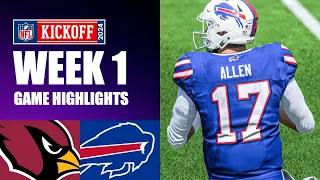 Cardinals vs. Bills Week 1 - Madden 24 Simulation Highlights (Updated Rosters)