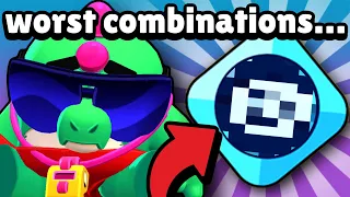 Using the WORST Gear Combos in Brawl Stars!