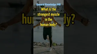 Strongest Muscle in the Human Body  | Best GK Question✌ | 048 |#shorts  #generalknowledge #gk