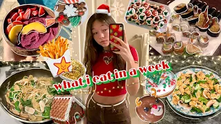 what i EAT IN A WEEK DURING THE HOLIDAYS (no restriction) 🎁🎄