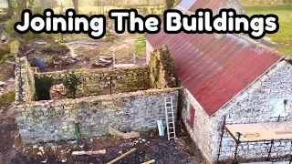 Time to join the buildings and prep for the roof. Episode 33