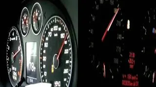 Audi RS3 Vs BMW 1M From 0 To 220 KM H