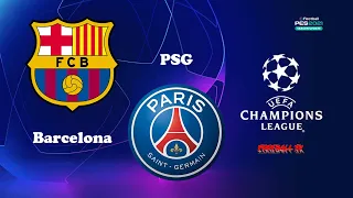 BARCELONA vs PSG | UEFA Champions League UCL | PES 2021 Gameplay PC