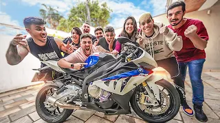 REAÇÃO DOS MEUS AMIGOS AO VER MINHA MOTO NOVA