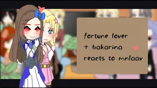 Fortune Lover ( + Bakarina ) Reacts to MNLAAV ll Gacha Reaction Video ll Scarabae