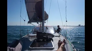 Bente 24 - Powersailing - planing and wipeouts with spinnaker ⛵️🌊