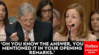 'You Won't Or You Can't?': John Kennedy Relentlessly Pushes Biden Admin Official For Answers