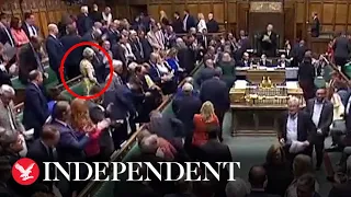 PMQs: Theresa May refuses to applaud Boris Johnson after final speech