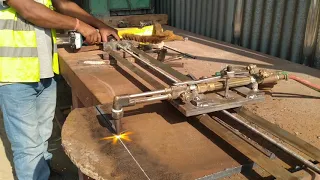 Gas cutting machine handmade