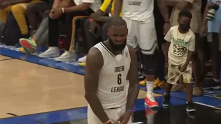 LeBron James Vibing at Drew League Then Throws Down HUGE Poster