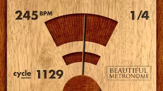 245 BPM 1/4 Wood Metronome HD