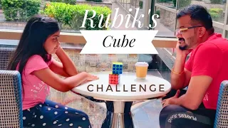 DAD Vs 8 YEAR OLD Daughter | Rubik's Cube Head to Head Challenge |