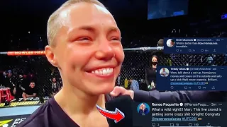 MMA WORLD REACTS TO ROSE NAMAJUNAS KO WILLIE ZHANG