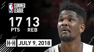 DeAndre Ayton Full Highlights vs Magic (2018.07.09) NBA Summer League - 17 Pts, 13 Reb