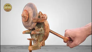 1950's Hand Cranked Grinder Restoration - Restorasi Gerinda Engkol Tangan Manual Super Jadul