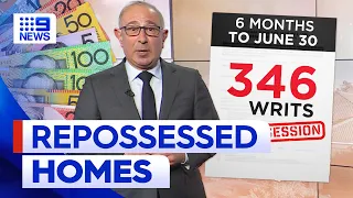 Surge in homes being repossessed due to impact of interest rate rises | 9 News Australia