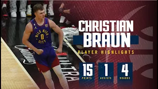 Christian Braun Earns Playoff Career High in 15 PT Performance in Game 3 of NBA Finals Against Heat