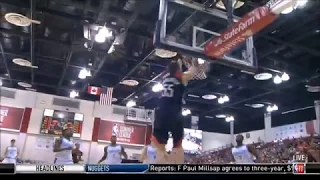 Cameron Oliver to Isaiah Hartenstein alleyoop slam