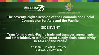 SIDE EVENT: The 78th session of the Economic and Social Commission for Asia and the Pacific_240522
