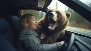 Woman Gets DRAGGED Out of Car by Grizzly Bear...