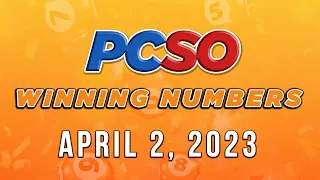 P49M Jackpot Ultra Lotto 6/58, 2D, 3D, and Superlotto 6/49 | April 2, 2023