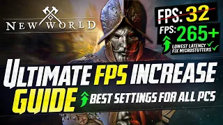 🔧 NEW WORLD: Dramatically increase performance / FPS with any setup! *Best Settings* 📈✅