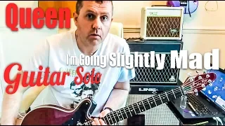 Queen - I'm Going Slightly Mad - Guitar Solo Lesson (Guitar Tab)