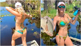 BIKINI Bowfishing in FLORIDA - Part 1