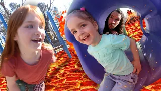 🌋 DADDY DAUGHTER DATE 🌋 Lava Monster with Adley and Navey playing at the Duck Park then icecream
