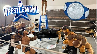 USOs vs Sami Zayn and Kevin Owens vs Rk-Bro!! SSW WrestleMania! Action figure match