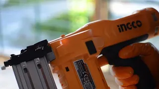 Κάνουμε Unboxing Το Νέο Καρφωτικό Μπαταρίας 20V  Lithiumion cordless brad nailer INGCO