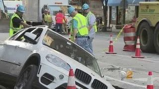 Sinkhole Swallows SUV On UWS