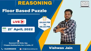 Reasoning (Floor Based Puzzle ) Most Important for all Competitive Exams by Vishwas Jain | Live |