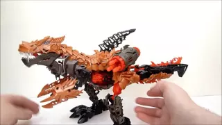 Rob A Reviews Transformers Age of Extinction Construct Bots Dinofire Grimlock