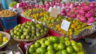Fruits exotiques sur les marchés Thaïlande 2021
