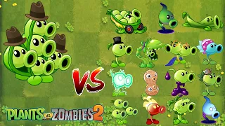 PVZ 2 Pea Pod & All Peashooters Challenge - Which Plant Will Win?(Plant Vs Plant)