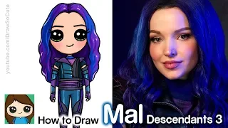 How To Draw Mal | Disney Descendants 3