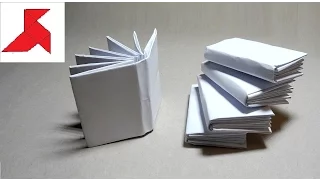 DIY 📗 📙 📘 How to make a mini BOOK from A4 paper