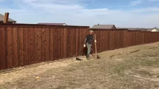 Cedar fence Trim work