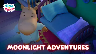 Tina & Tony 🌕 Moonlight Adventures 🌙 Best episodes collection 🔥 0+ | Cartoons for Children