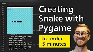 How to build SNAKE in Python! [Pygame tutorial 2020]