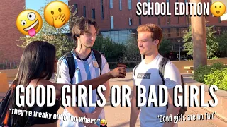 DO GUYS PREFER GOOD GIRLS OR BAD GIRLS 🤔 | PUBLIC INTERVIEW