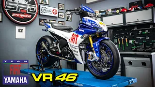 ROSSI 46 FIAT YAMAHA Rebuild Y15ZR Convert Y16ZR ft. Swing Arm R1