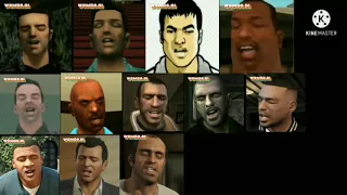 protagonistas de GTA cantando XD