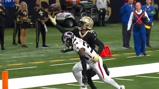 Chris Olave UNREAL BOBBLED TOUCHDOWN 🔥😱 Saints vs Falcons 2023 Highlights